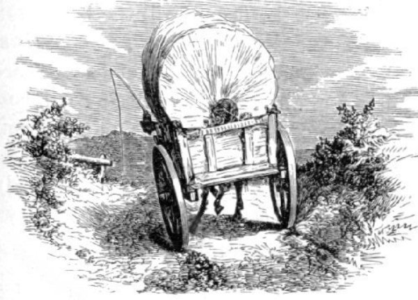 Covered Wagon Sketch at PaintingValley.com | Explore collection of
