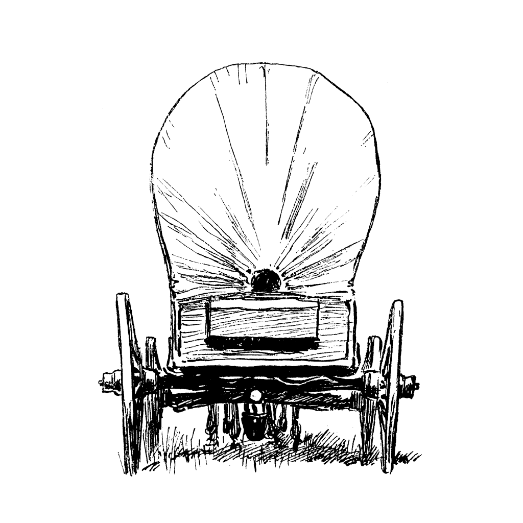 Covered Wagon Sketch at Explore collection of