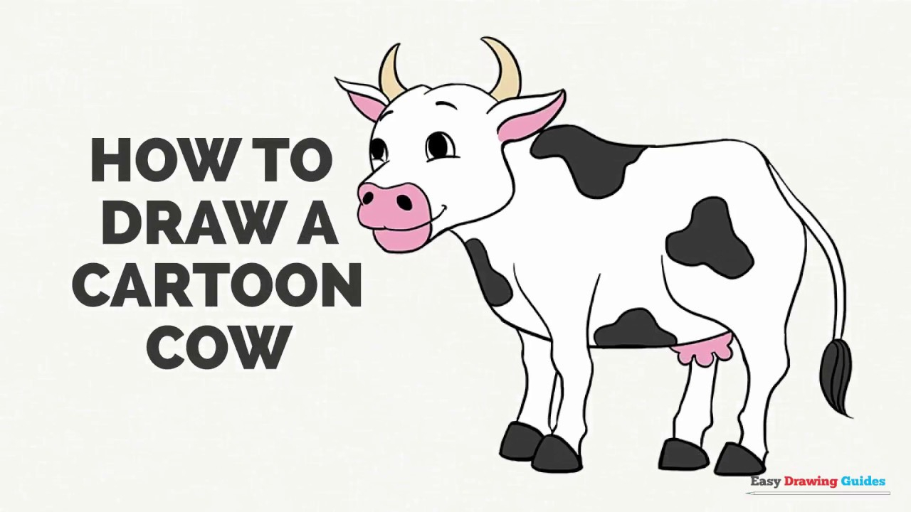 1280x720 Draw A Cartoon Cow Face Archives - Cow Face Sketch
