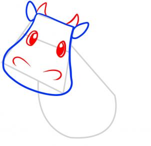 302x292 How To Draw How To Draw A Cow For Kids - Cow Sketch For Kids