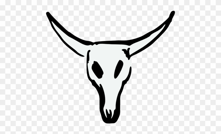 840x510 Cow Skull Longhorn Drawing Large - Cow Skull Sketch