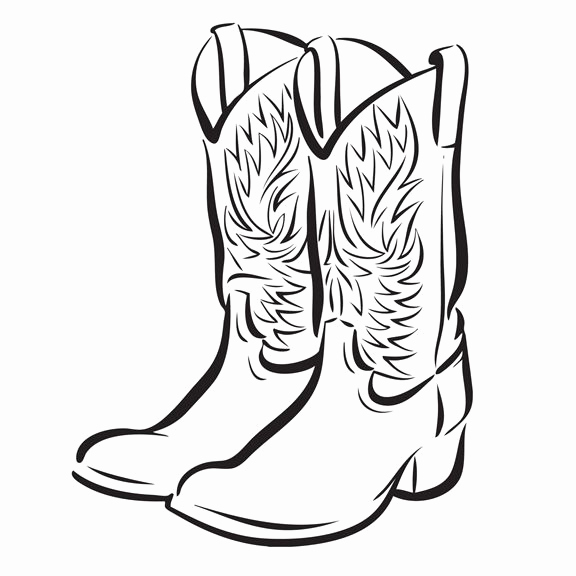 Cowboy Boot Sketch at Explore collection of Cowboy