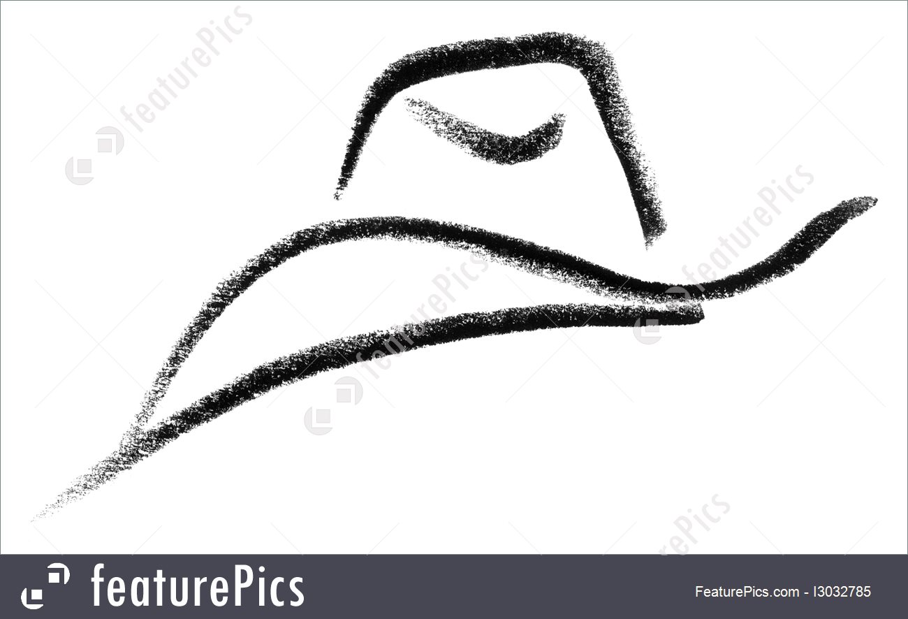 1300x886 Fashion Accessories Cowboy Hat Sketch - Cowboy Hat Sketch