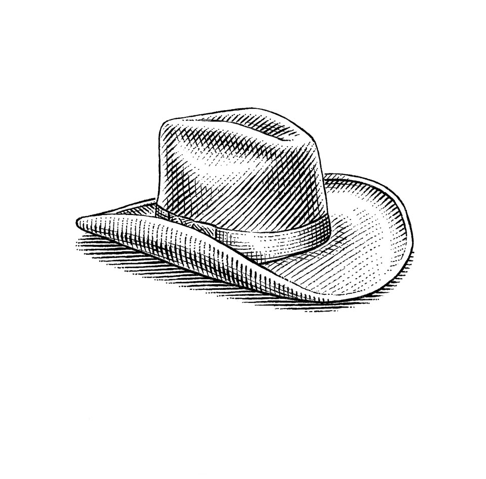 Cowboy Hat Sketch at Explore collection of Cowboy