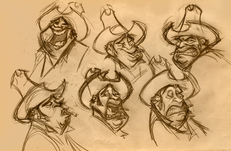 800x524 Cowboy Exp Sketch By Ahmettabak - Cowboy Sketch Drawings