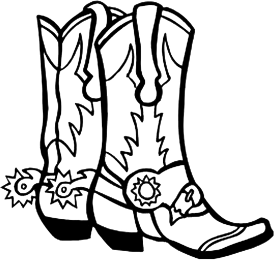 903x857 Cute Cowboy Boots Clipart Clipart Panda - Cowgirl Boots Sketch