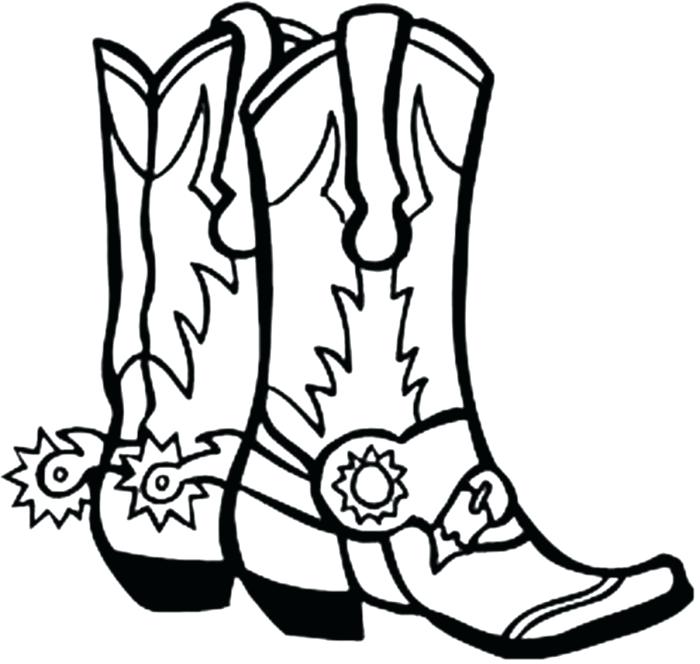 700x664 How To Draw Cowboy Boots Together With A Search Results A Cowboy - Cowgirl Boots Sketch