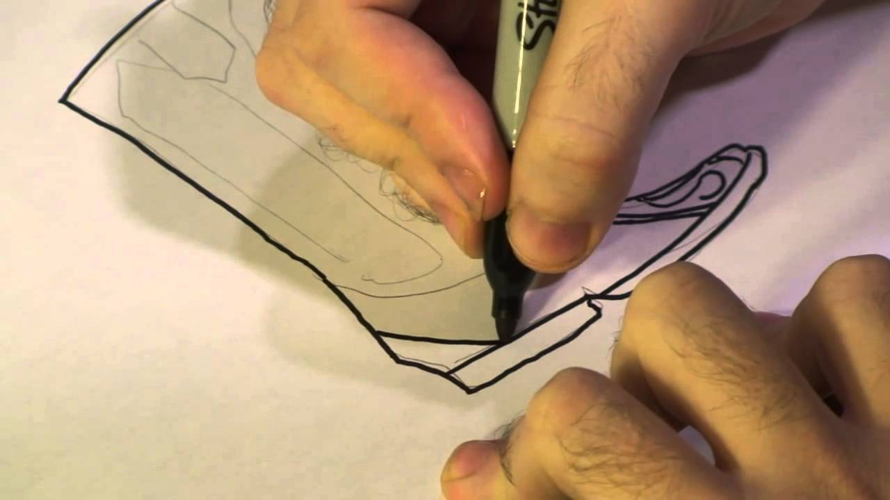 1280x720 How To Draw Western Cowboy Boots - Cowgirl Boots Sketch