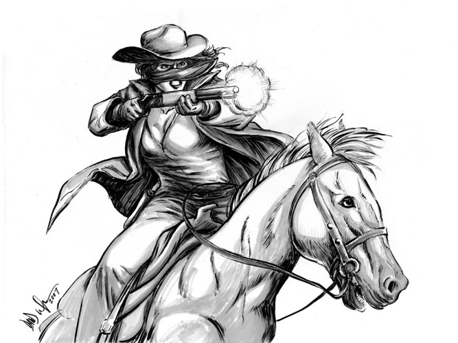 667x500 Davedrawscomics The Blog! Cowgirl - Cowgirl Sketch