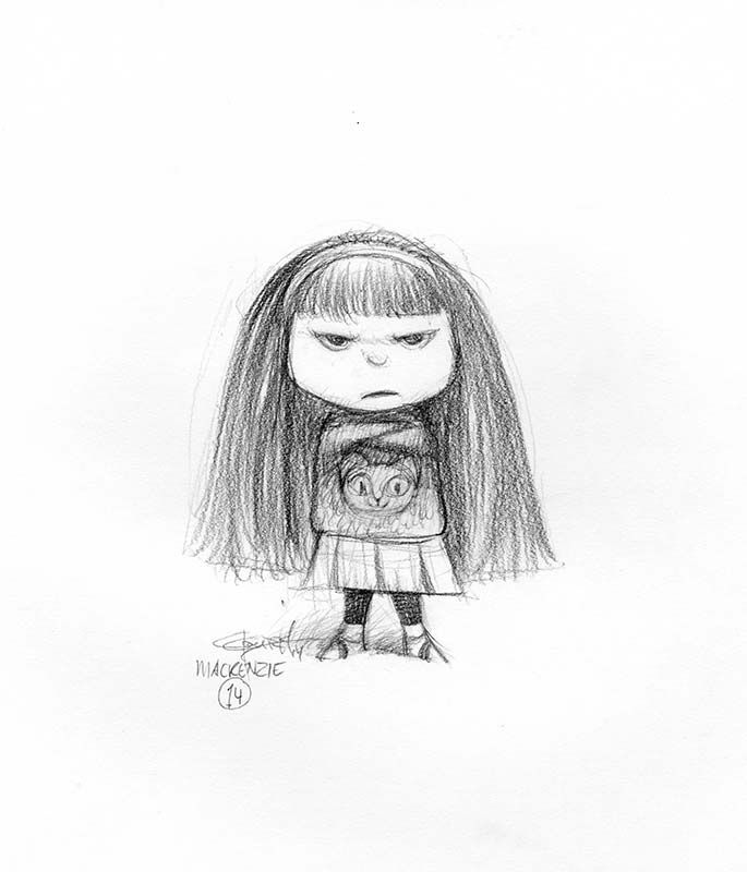 685x800 Pencil Drawing By Carter Goodrich. Character Sketch For Animal - Crackers Sketch