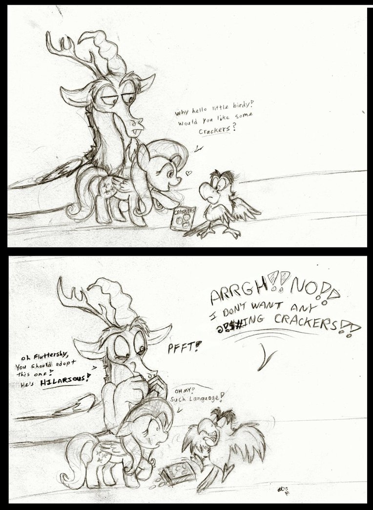 764x1045 Polly Want A Cracker (Sketch) By Socksthemutt - Crackers Sketch
