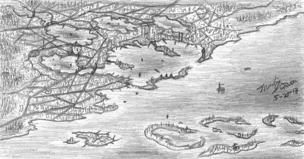 1038x545 Cradle Of A Titan Goddess (Eclipsis Sketch) By V D O - Cradle Sketch