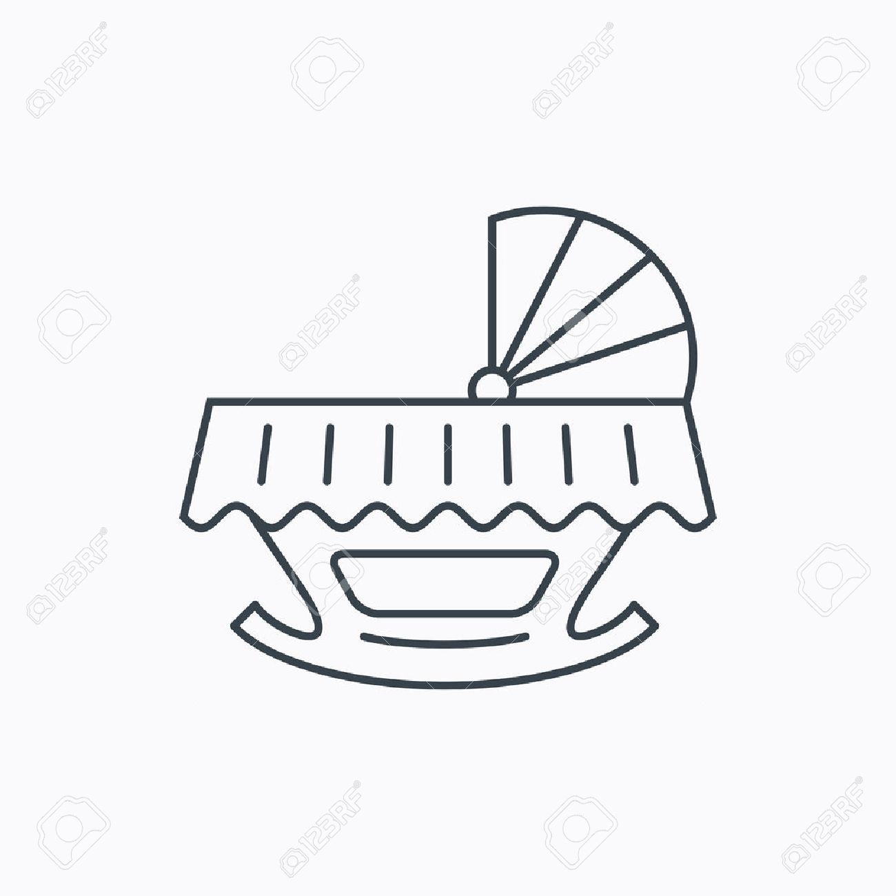 1300x1300 Crib Clipart Baby Jhula - Cradle Sketch