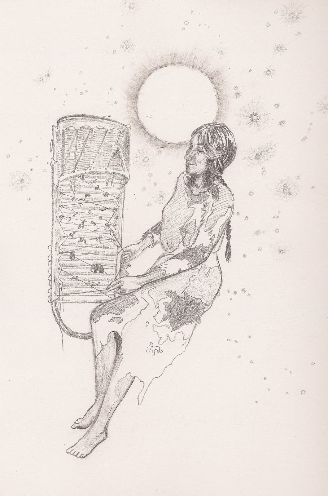 1059x1600 Sketch A Day 2011 April 18, 2011 - Cradle Sketch