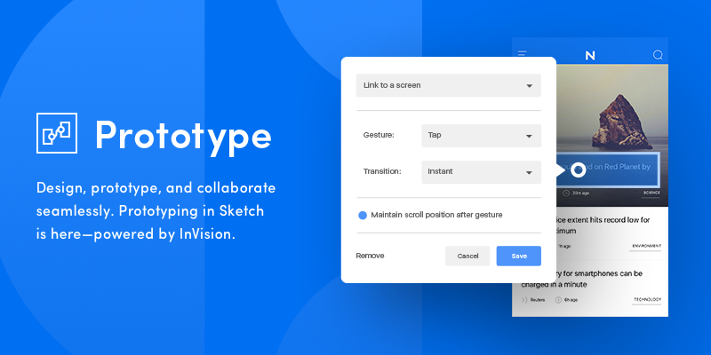 800x400 Invision Is Bringing Prototyping Tools Within Sketch With Craft - Craft Sketch
