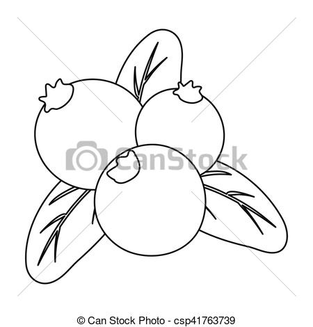 450x470 Cranberry Clipart Black And White - Cranberry Sketch