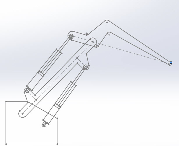 615x503 Creating Blocks Within Sketches For Synthesizing Linkages, Cams - Crane Sketch