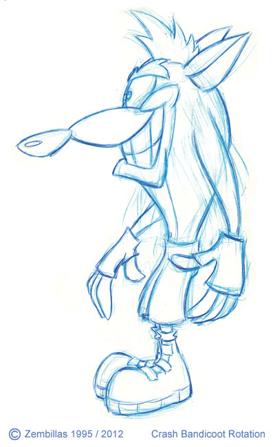 400x650 Crash Bandicoot - Crash Sketch