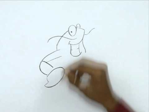 480x360 How To Draw A Crawfish - Crawfish Sketch