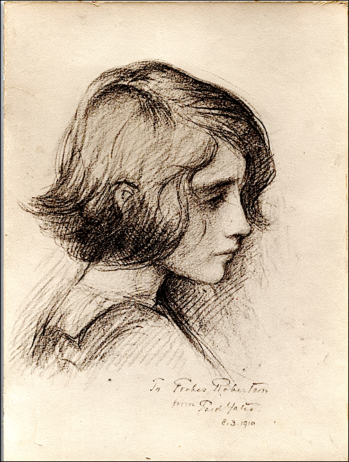 504x668 Fichierfrederic Yates Conte Crayon Sketch Of Maxine Forbes - Crayon Sketch