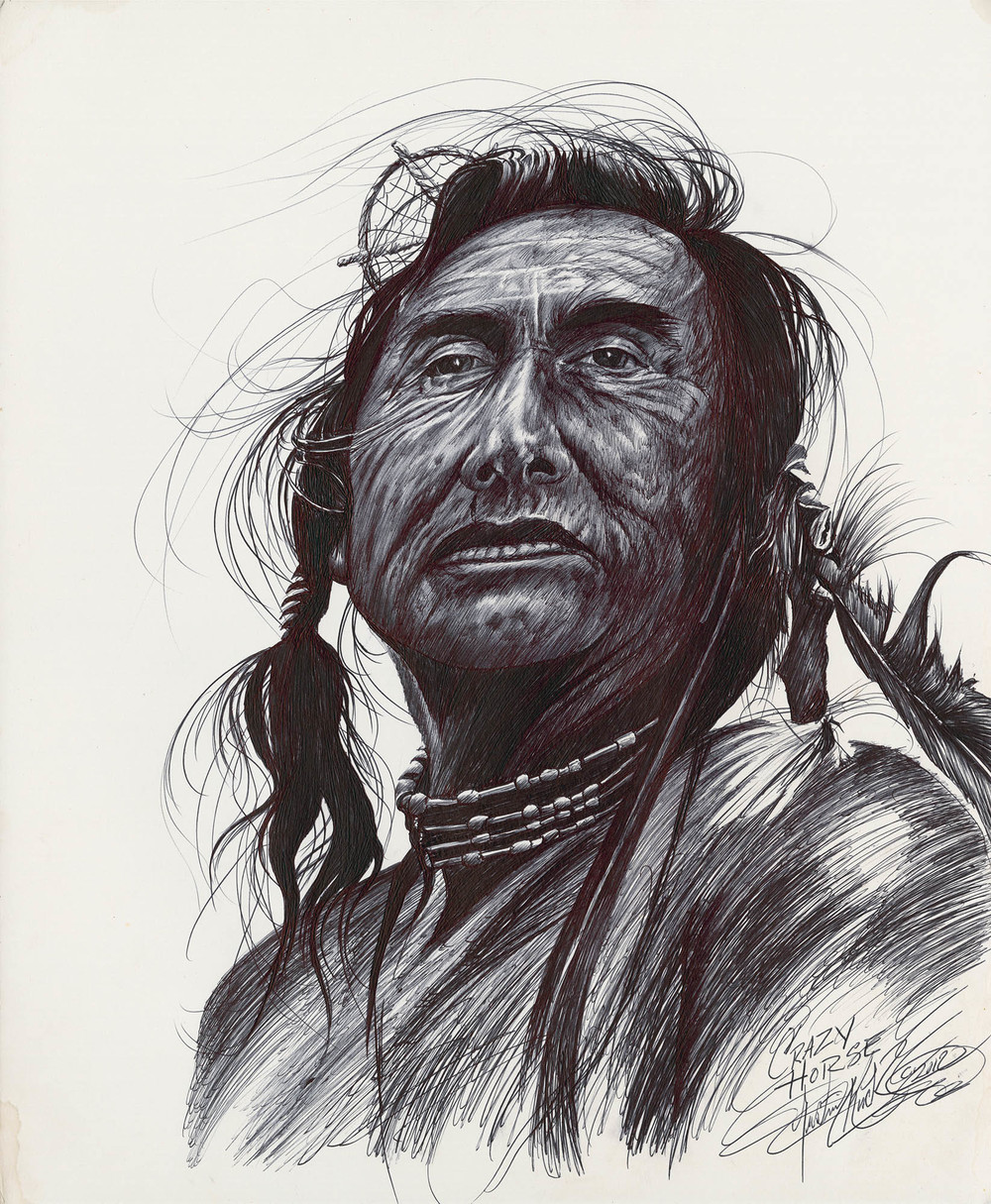 Crazy Horse Sketch at Explore collection of Crazy