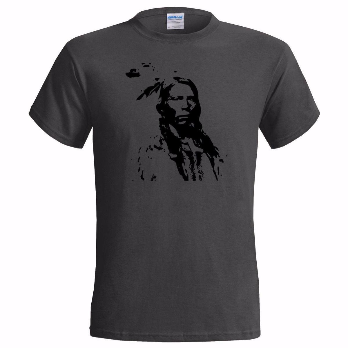 1200x1200 Crazy Horse Indian Chief Sketch Art Mens T Shirt Native American - Crazy Horse Sketch