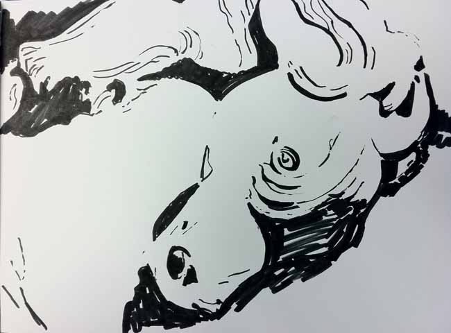 650x480 Kaysmithbrushworks Crazy Horse Wip - Crazy Horse Sketch