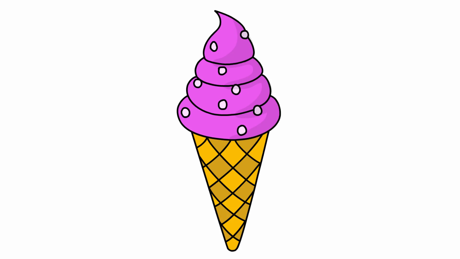 1920x1080 Ice Cream Sketch Illustration Hand Drawn Animation Transparent - Cream Sketch