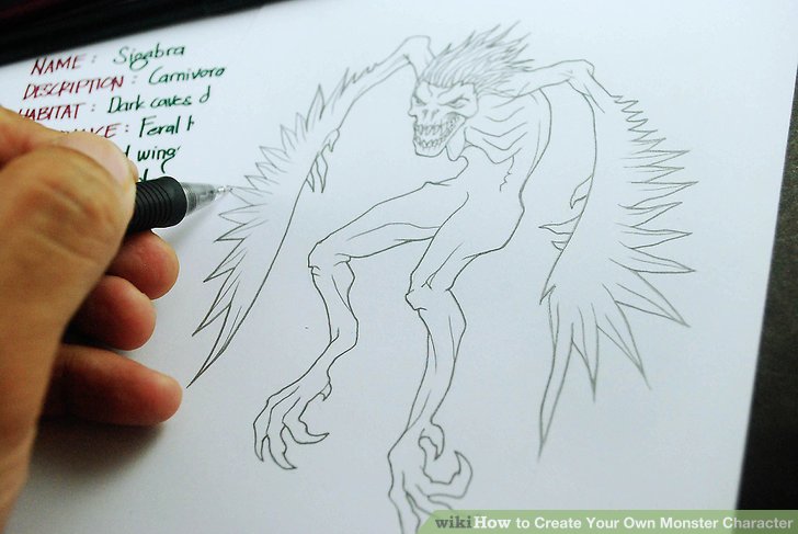 728x487 How To Create Your Own Monster Character 10 Steps (With Pictures) - Create Your Own Sketch