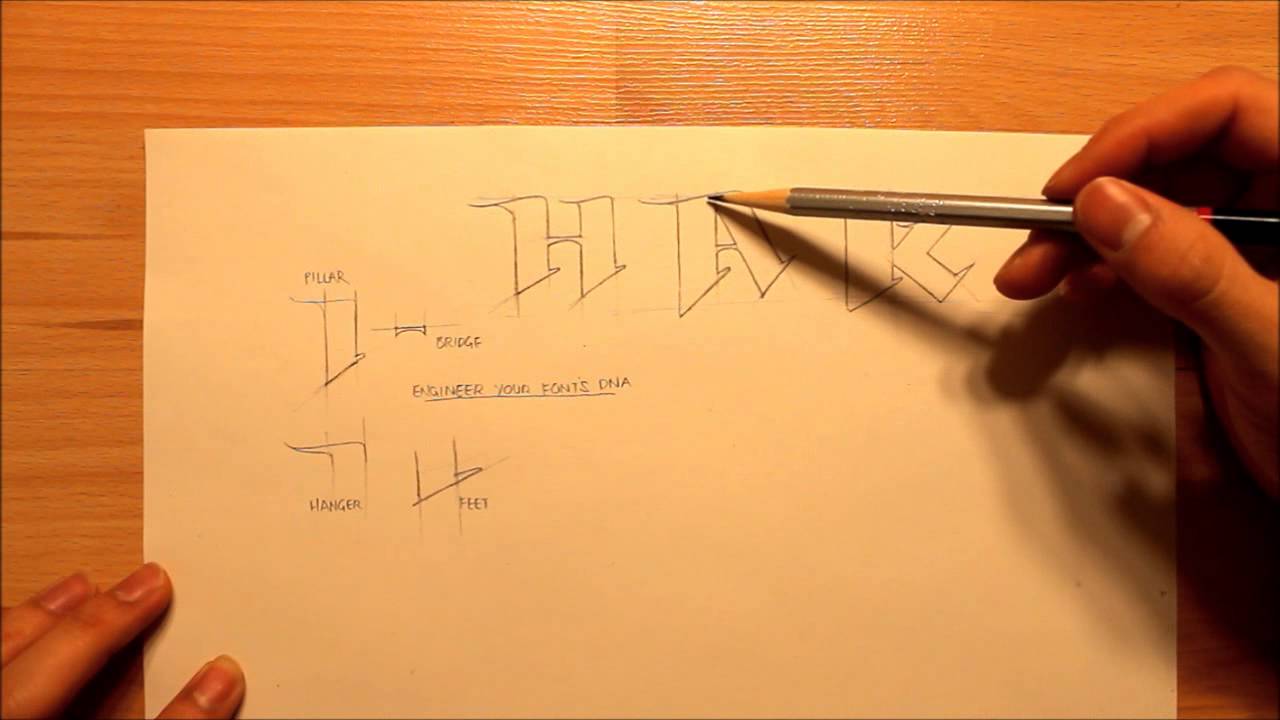 1280x720 How To Draw Your Own Font - Create Your Own Sketch