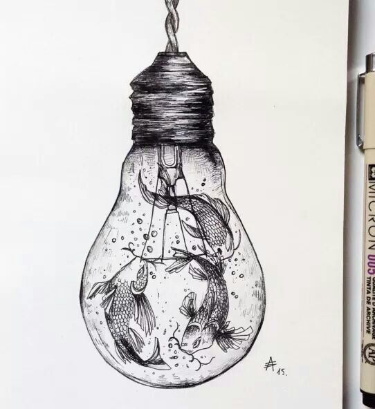 542x592 Creative Sketches Drawings By Italian Artist Alfred Basha Random - Creative Sketches