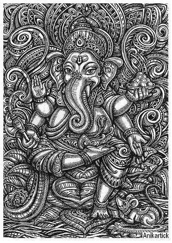 354x500 Tamil Artist Drawings God Illustration Sketches Creative - Creative Sketches