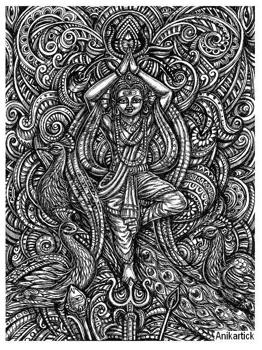 519x694 Tamil Artist Drawings God Illustration Sketches - Creative Sketches