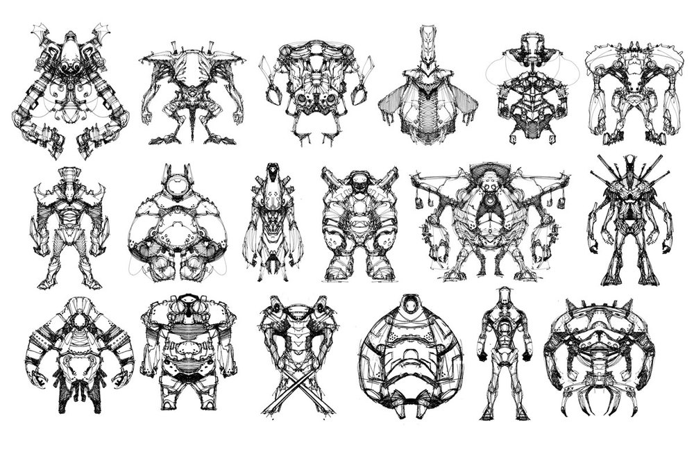 1000x667 Creature Sketches Alonso S. Gastelumendi - Creature Sketches