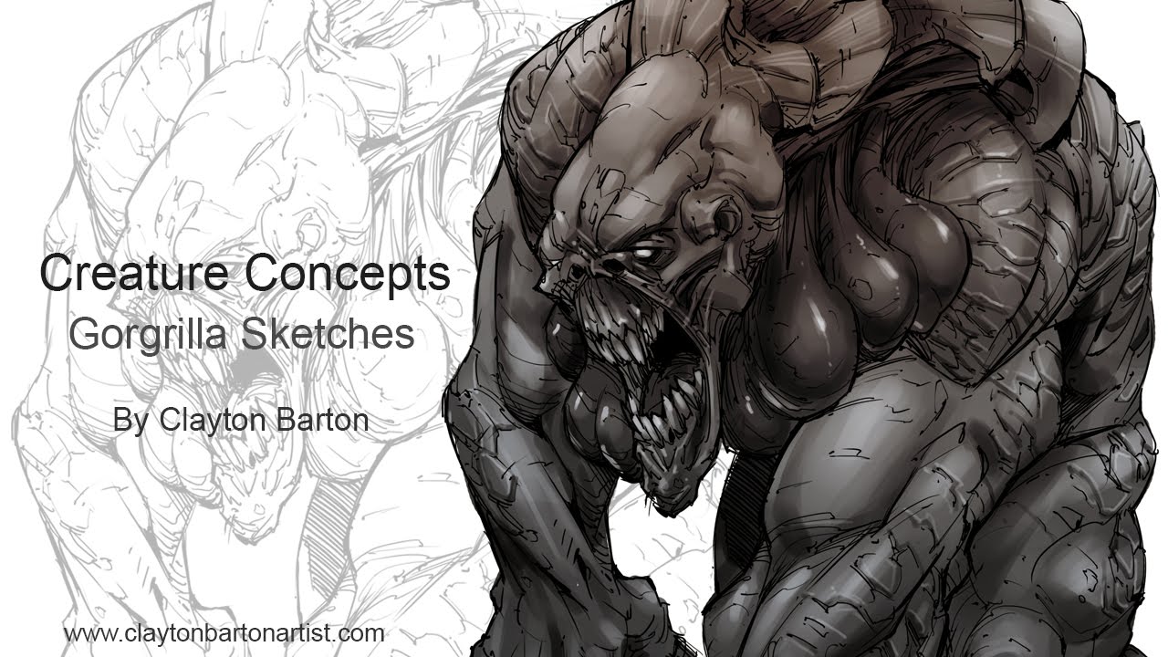1280x720 Character Design - Creature Sketches