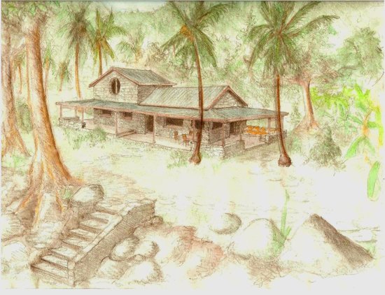 550x422 Initial Riverside Sketch - Creek Sketch