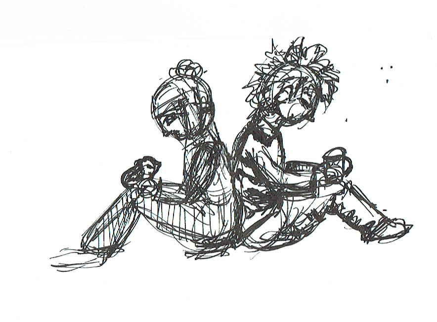 884x652 Quick Creek Sketch By Therainisnotstopping - Creek Sketch