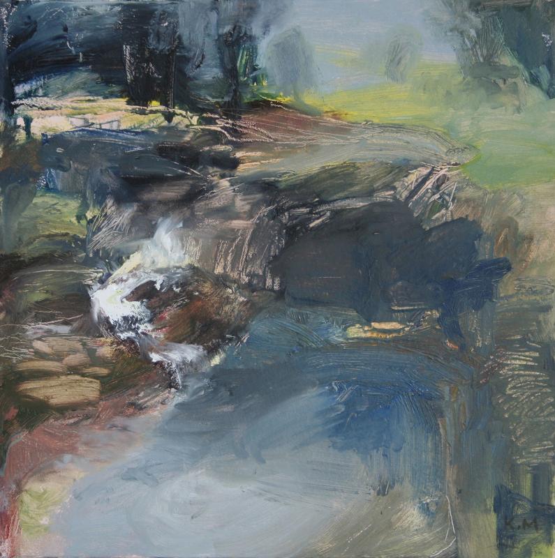 795x800 Whiskers Creek, Sketch Kerry Mcinnis - Creek Sketch