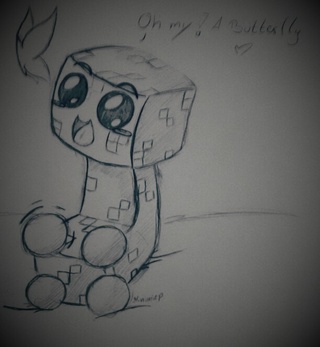 320x347 Hehe A Old Creeper Sketch Xd - Creeper Sketch