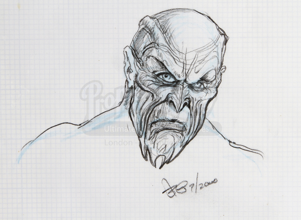 1000x729 Prop Store - Creeper Sketch