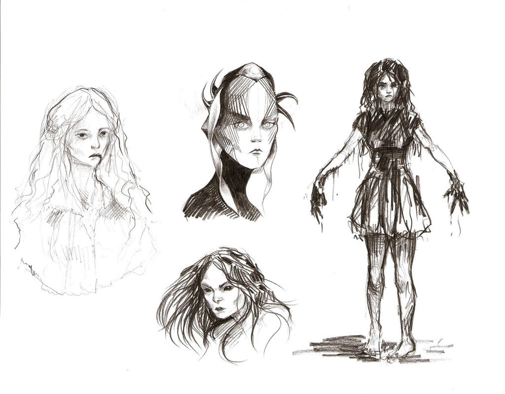 1012x790 Creepy Sketches By Krepf - Creepy Sketches