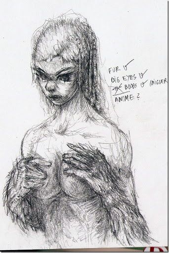 342x512 Creepy Anime Daily Sketch Blog - Creepy Sketches