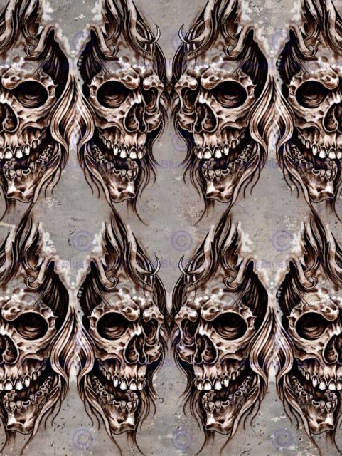 481x640 Painting Drawing Tattoo Sketch Creepy Skull Wall Art Print Poster - Creepy Skull Sketch