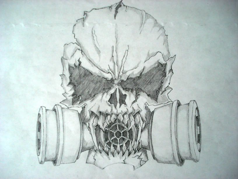 816x612 Scary Skull Drawings Evil Skulls Drawings Bucket Pic - Creepy Skull Sketch