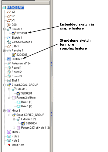 356x500 Intro Through Extrusion - Creo Sketch