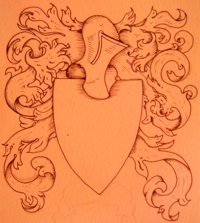 845x945 Knight Crest Sketch By Jmdragunas - Crest Sketch