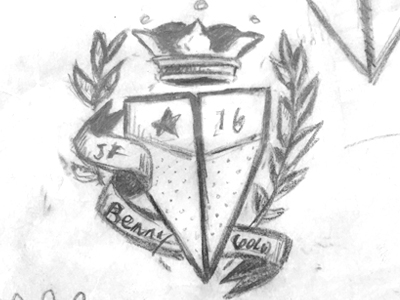 400x300 Plane Crest Sketch By Benny Gold - Crest Sketch