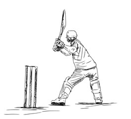 265x240 Cricket Photos, Royalty Free Images, Graphics, Vectors Amp Videos - Cricket Bat Sketch