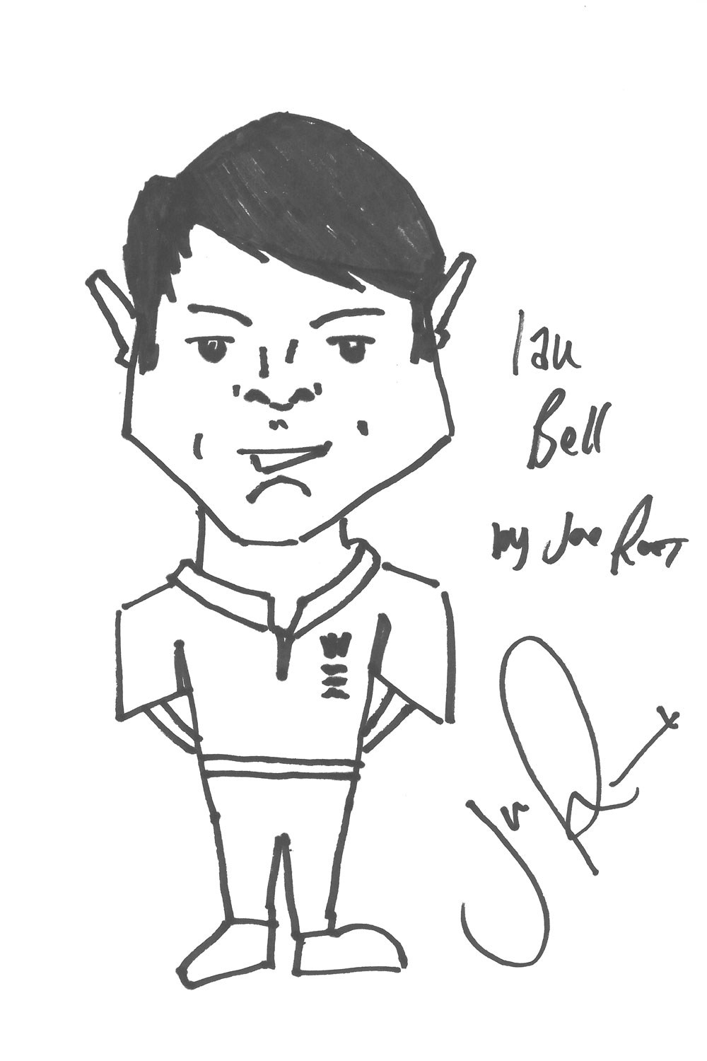 1000x1500 Joe Root Passes The Drawing Test - Cricket Bat Sketch