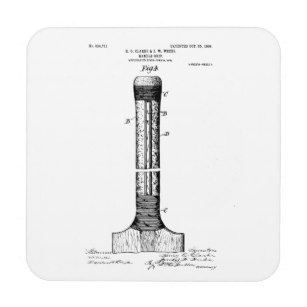 307x307 Cricket Bat Drink Amp Beverage Coasters Zazzle - Cricket Bat Sketch